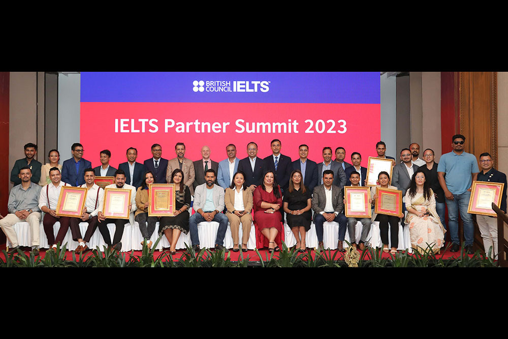 British Council Nepal awards top performing IELTS registration agents